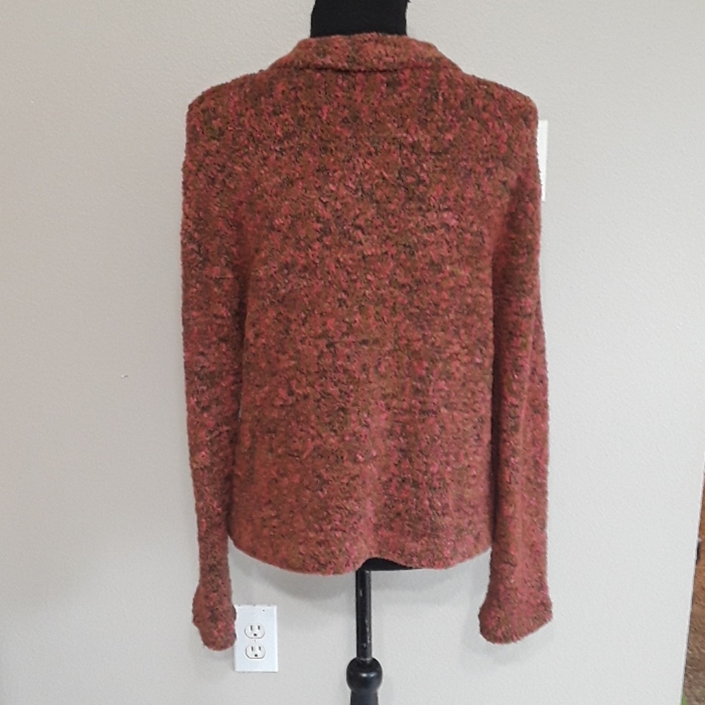 Evan Picone Knit Button Down Sweater Size Medium - image 3